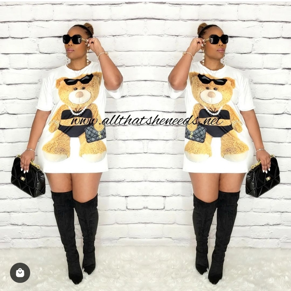 Bear Hug Shirt Dress